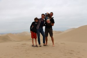 In the sand dunes of Huacachina